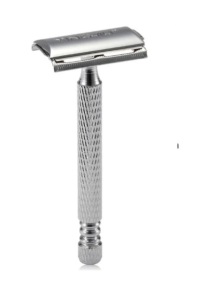 Tip 9 Çift Kenarlı Jilet Islak Tıraş Erkekler Kadınlar Için Klasik Paslanmaz Seyahat Metal Çelik Saplı Güvenlik Çift Kenarlı Tıraş Makinesi Yüz Jilet (Yurt Dışından)