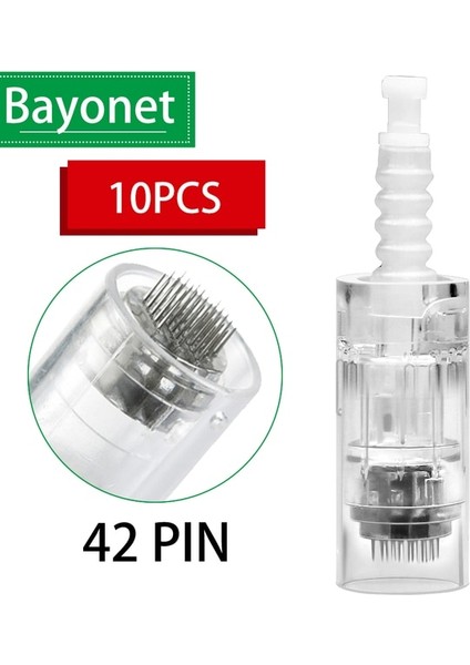 10 Adet Süngü 42PIN 100/50/20/10 Adet Süngü Iğne Kartuşu Ultima A6 NANO/9PIN/12PIN/36PIN/42PIN/3D/5D Mikro Iğne Yedek Derma Dövme (Yurt Dışından)