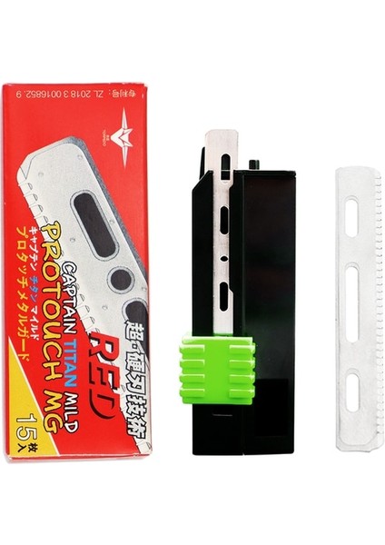 Kırmızı Yüksek Kaliteli Japon Uygun Bıçak Itici Tüy Jilet Şekillendirici Bıçaklar Tek Kenarlı Yedek Jilet (Yurt Dışından)