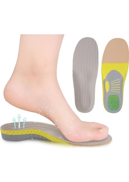 L Ab 41-45 Ayak Kemeri Masajı Düzeltici Astarı Ortopedik Tabanlık Ortez Sağlık Taban Pedi Düz Ayak Kemeri Desteği Spor Ayakkabı Ekle (Yurt Dışından)