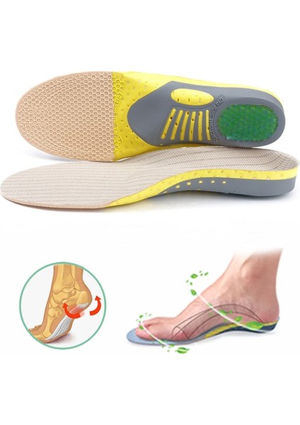 L Ab 41-45 Ayak Kemeri Masajı Düzeltici Astarı Ortopedik Tabanlık Ortez Sağlık Taban Pedi Düz Ayak Kemeri Desteği Spor Ayakkabı Ekle (Yurt Dışından)