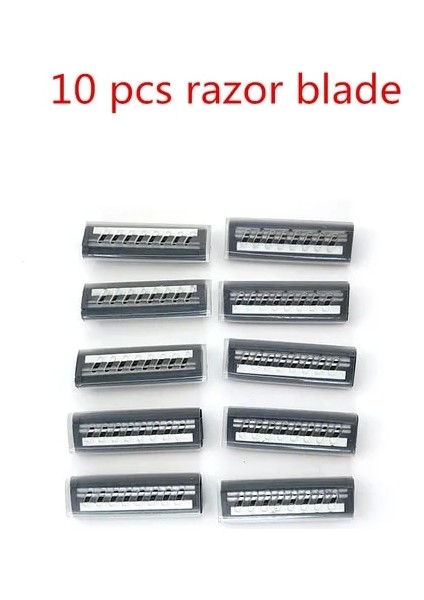 10 Adet Jilet Kafası Çevre Dostu Yeniden Kullanılabilir Ahşap Jilet Tek Kullanımlık Olmayan Paslanmaz Çelik Jilet Değiştirilebilir Jilet Kafası Retro Sakal Bıçağı Erkekler Tıraş (Yurt Dışından) fiyatları