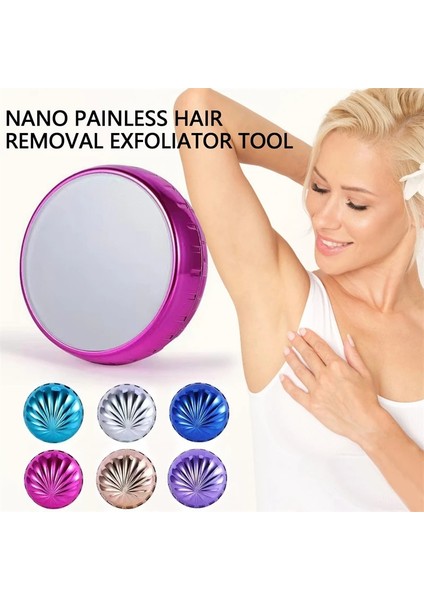 B-Açık Mavi Kadın Kristal Epilatör Silgi Ağrısız Fiziksel Saç Çıkarıcı Silgi Vücut Güzellik Epilasyon Araçları Çok Renkli Nano Cam Epilatör (Yurt Dışından) indirimleri