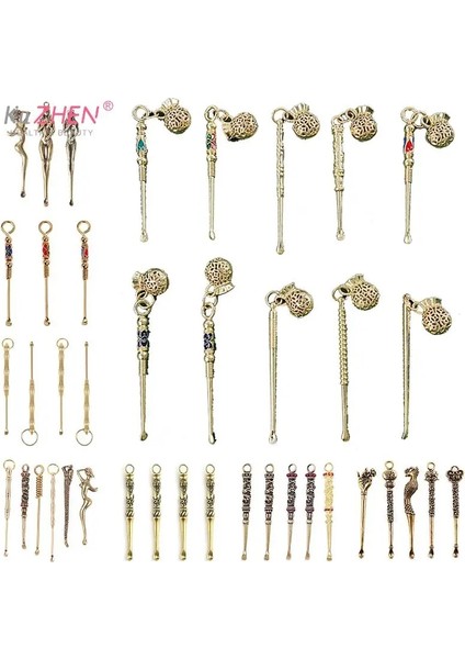 1 Adet Kulak Kaşıkları Retro Pirinç Ejderha Taşınabilir Kulak Temizleme Aracı Kulak Temizleme Çubuğu Kulak Wax Remover Küret Temizleyici Earpick Anahtarlık Kolye (Yurt Dışından)