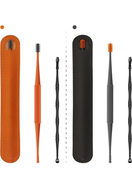 2 Adet Mavi 1 2 Adet Kulak Kiri Temizleme Aracı Kulak Temizleme Çubukları Kulak Tıkacı Sökücü Silikon Kulak Temizleme Çubuğu Çift Kafa Kulak Temizleyici 360° Spiral Çubukla (Yurt Dışından)
