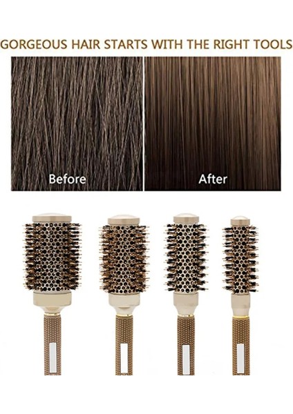 Gri 32MM 1 Pc 4 Boyutları Profesyonel Salon Şekillendirici Araçları Yuvarlak Saç Tarak Kuaförlük Saç Maşası Fırçaları Tarak Varil Tarak 2 # (Yurt Dışından) fırsatları