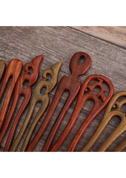 Stil 6 Sandal Ağacı Tokalar U Şekilli Etnik Tarzı Hanfu Antik Adım Sallamak Firkete Charm Saç Takı El Oyması Şapkalar Ne (Yurt Dışından) fiyatları