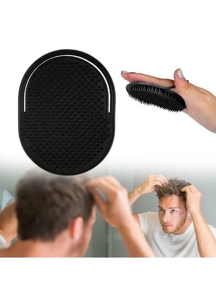 3 Adet Küçük Yuvarlak Saç Fırçası - Siyah (Yurt Dışından)