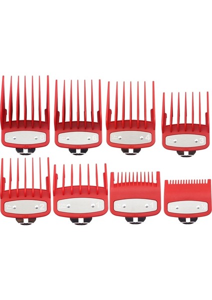 Metal-8 Adetkırmızı Profesyonel Saç Kesme Makinesi Limit Kılavuzu Tarak Wahl Giyotin Evrensel Kesme Kılavuzu Tarak Saç Kesimi Araçları Saç Kesme Makinesi Limit Tarak (Yurt Dışından) fiyatları