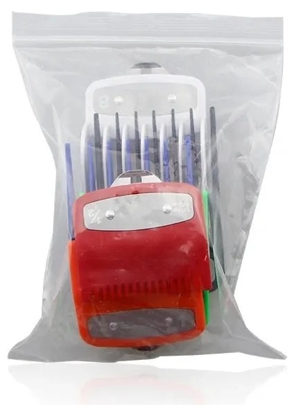 Metal-8 Adetkırmızı Profesyonel Saç Kesme Makinesi Limit Kılavuzu Tarak Wahl Giyotin Evrensel Kesme Kılavuzu Tarak Saç Kesimi Araçları Saç Kesme Makinesi Limit Tarak (Yurt Dışından) indirimleri