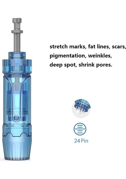 24 Pin (1 Adet) Dr.pen Dermapen Orijinal Üretici Derma Kalemi M8S/A8S/A9 Iğne Kartuşları Mikro Iğneleme 12 18 24 36 42 Nano Mts Cilt Bakımı (Yurt Dışından)