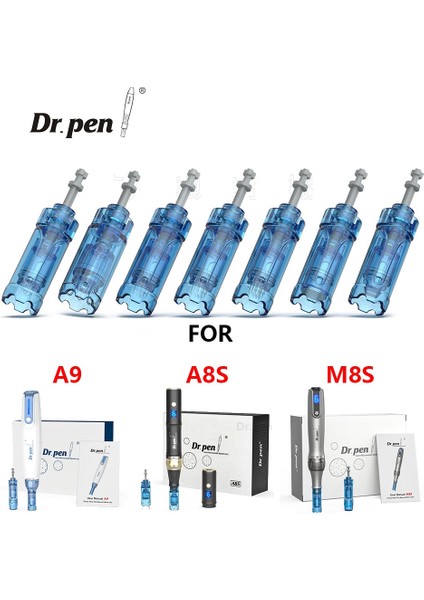 24 Pin (1 Adet) Dr.pen Dermapen Orijinal Üretici Derma Kalemi M8S/A8S/A9 Iğne Kartuşları Mikro Iğneleme 12 18 24 36 42 Nano Mts Cilt Bakımı (Yurt Dışından)