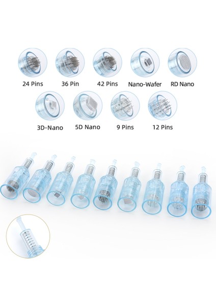 10 Adet 5d Nano 10/50 Adet Otomatik Dr Kalem Vida Iğneler Kartuş Değiştirme Için Ultima X5 Mikro Iğne 9/12/24/36/42/nano Pin Iğneler Derma Damgası (Yurt Dışından)