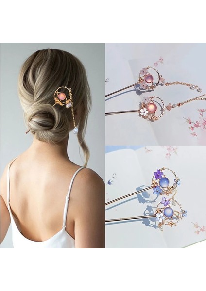 Inci 1 Metal Püskül Saç Sopa Çin Tarzı Kadın Saç Tokası Klip Tokalar Chopstick Şapkalar Gelin Düğün Takı Aksesuarları Yzl1 (Yurt Dışından) fiyatları