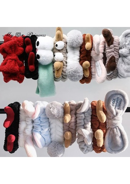 Altın Kadın Mercan Polar Elastik Saç Bantlarıyumuşak Yıkama Yüz Hairbands Yay Bandı Saç Aksesuarları Kızlar Tatlı Sevimli Şapkalar Süsler (Yurt Dışından) fiyatları
