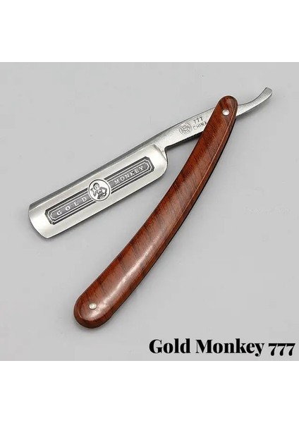 Altın Maymun 777 Yeni Altın Dolar 100 Klasik Tıraş Düz Jilet Manuel Berber Jilet Katlanır Bıçak Erkekler Paslanmaz Çelik Tıraş Bıçağı G0114 (Yurt Dışından)