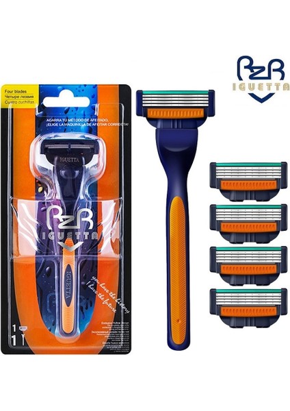 1 Kolu 2 Bıçak Yüksek Kaliteli Erkek Güvenlik Jilet Bıçakları Keskin Dayanıklı Paslanmaz Çelik Tıraş Makinesi Yedek Kafaları Uyumlu Mach 3 (Yurt Dışından) modelleri