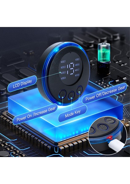 B Elektrikli Kas Stimülatörü Ems Karın Fitness Çıkartmalar Şarj Edilebilir Vücut Ince Masaj Kablosuz LCD Ekran Kalça Eğitmen (Yurt Dışından)