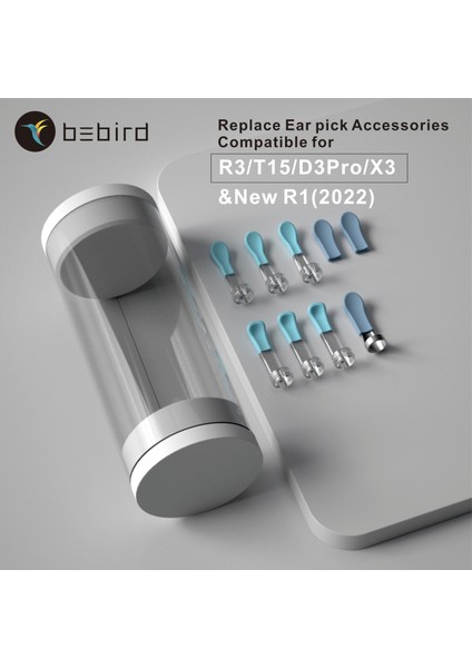 C3 Ipuçları Değiştirin X8 M9 Kulak Ipuçları Bebird Aksesuarları, C3,A2,B2,M9PRO,X17 PRO,R1,X3,R3,T15,D3PRO Görsel Kulak Balmumu Temizleyici Aracı Için Yedek Ipucu (Yurt Dışından) fırsatları
