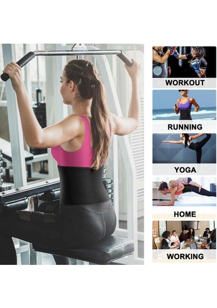 Kırmızı Göbek Bandı Spor Spor Egzersiz Bel Desteği Basınç Koruyucu Göbek Şekillendirici Ince Kemer Eğitim Kemer Kadınlar Için (Yurt Dışından) modelleri