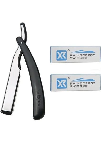 Jilet 20 Bıçak Büyük 77 Bıçak ve Berber Dükkanı Razor Pro Klasik Emniyet Bıçaklı Düz Jilet Çift Kenar Paslanmaz Çelik Bıçak 62*16.2mm (Yurt Dışından)