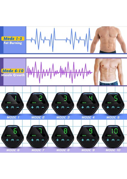 LCD Ekran Fitness Masaj Aleti - Siyah (Yurt Dışından)