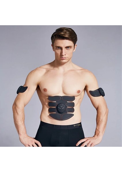 Sarı Yan Kablosuz Elektrikli Ems Kas Stimülatörü Karın Anti Selülit Masajı Abs Eğitmen Vücut Şekillendirme Yama Ev Fitness (Yurt Dışından)