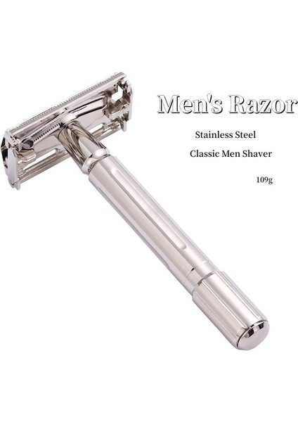 Y3 Yeni Klasik Erkek Tıraş Makinesi Paslanmaz Çelik Emniyetli Jilet Katlanır Tıraş Makinesi Profesyonel Berber Jilet ve Jilet Bıçakları (Yurt Dışından) indirimleri