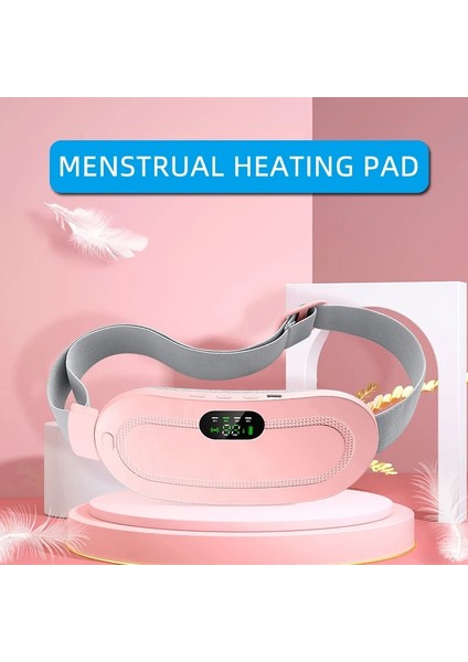 Pembe Kutu Adet Isıtma Yastığı Elektrikli Dönemi Kramp Masajı LCD Ekran ile Bayan Ağrısını Rahatlatmak Sıcak Kompres Bel Cihazı (Yurt Dışından) fiyatları