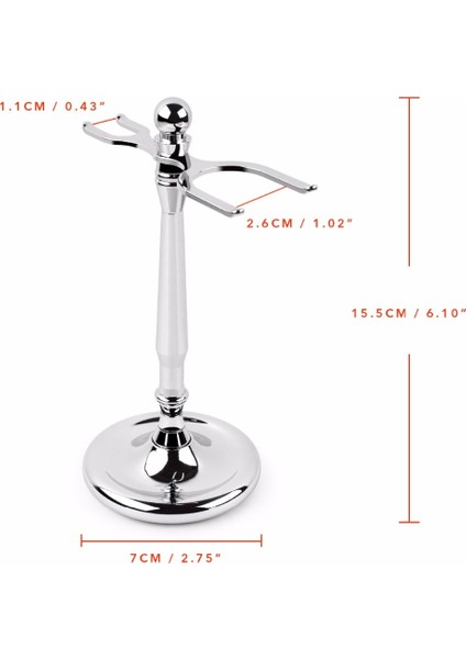 2 Prong Qshave Erkek Jilet Tutucu Paslanmaz Çelik Tıraş Fırçası Standı Klasik Emniyetli Jilet Standı Tutucu 4 Prong ile (Yurt Dışından) fırsatları