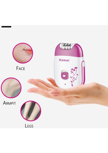 Kutu ile Kemei 6203 Kadınlar Için Güçlü Elektrikli Epilatör Bikini Koltukaltı Bacaklar Için Yüz Vücut Epilasyon Makinesi Şarj Edilebilir (Yurt Dışından) modelleri