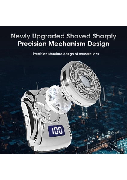 Erkekler Için Cep Mavi Tıraş Makinesi Taşınabilir Araba Jilet USB Şarj Kuru Islak Sakal Tıraş Mini Cep Traş Makineleri Su Geçirmez Jilet Seyahat Yerleşik (Yurt Dışından) indirimleri