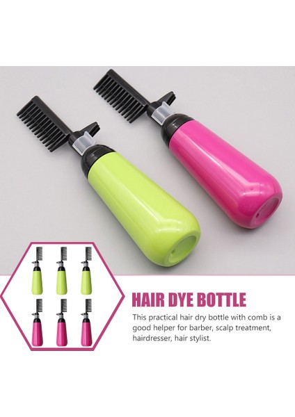 Gösterildiği Gibi 3 Adet Saç Rengi Tarak Şişe Kök Yağı Aksesuarları Salon Aplikatör Plastik Boya Boyama Ölçeği (Yurt Dışından) modelleri