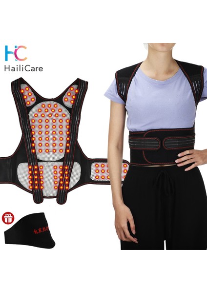 62 Adet Mıknatıslar L Kendinden Isıtma Sırt Desteği Bel Desteği Manyetik Isıtma Düzeltici Terapi Kemeri Geri Duruş Düzeltici Omurga Geri Bel Kemeri (Yurt Dışından) indirimleri
