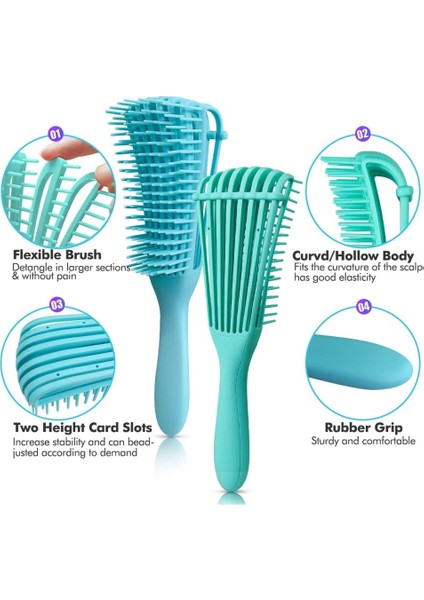 Mor 1 Adet Dolaşık Açıcı Saç Fırçası Saç Derisi Masaj Saç Combs Kıvırcık Saç Fırçası Dolaşık Açıcı Saç Fırçaları Kadın Erkek Berber Aksesuarları (Yurt Dışından)