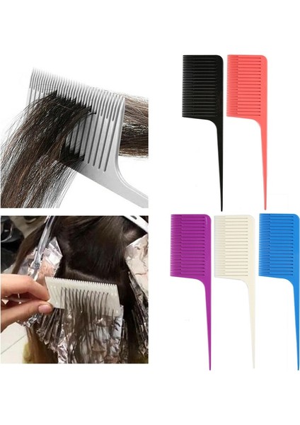 D3 Şeker Renk Kuaförlük Saç Boyası Tarak Saç Vurgulamak Tarak Saç Bakım Fırçası Salon Malzemeleri Anti-Statik Şekillendirici Araçları Plastik Tarak (Yurt Dışından) fiyatları