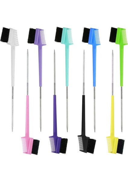 D3 Şeker Renk Kuaförlük Saç Boyası Tarak Saç Vurgulamak Tarak Saç Bakım Fırçası Salon Malzemeleri Anti-Statik Şekillendirici Araçları Plastik Tarak (Yurt Dışından) indirimleri