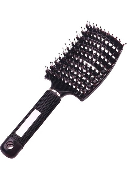 Siyah Anti Klit Saç Fırçası Kadın Kadın Saç Derisi Masaj Tarak Kıl ve Naylon Saç Fırçası Salon Için Islak Kıvırcık Detangle Saç Fırçası (Yurt Dışından)
