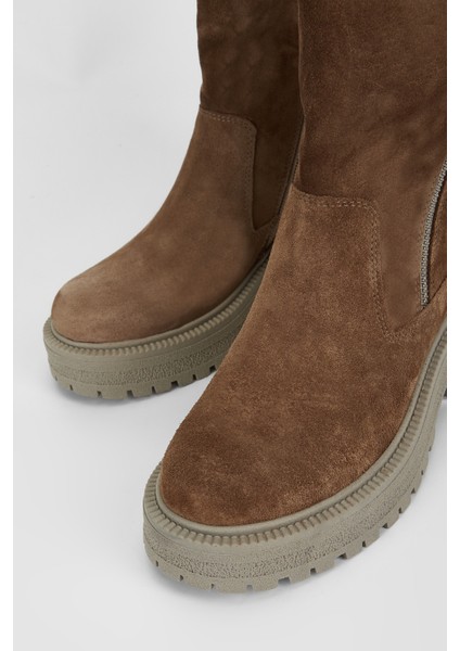 Kadın Taba Süet Deri Casual Bot 775 32201 Bn Bot SK23/24 modelleri