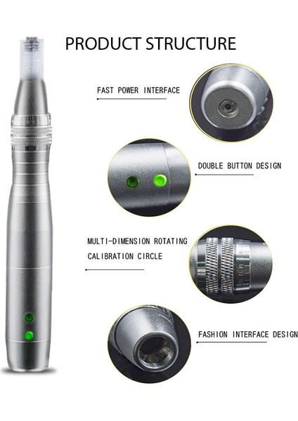 10 Adet 7pın Iğne Kablosuz Cilt Bakım Kalemi 7 Renkli Işık LED Foton Electri Güzellik Mikro Iğne Kitleri Akne Skarını Kaldırmak Için Bb Krem Glow Tedavisi (Yurt Dışından)