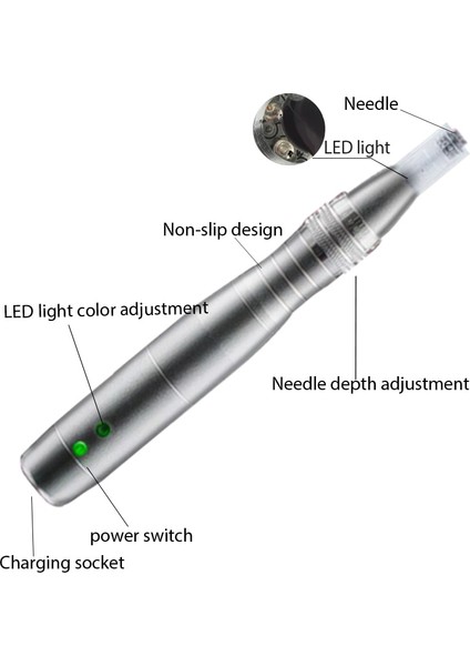 10 Adet 7pın Iğne Kablosuz Cilt Bakım Kalemi 7 Renkli Işık LED Foton Electri Güzellik Mikro Iğne Kitleri Akne Skarını Kaldırmak Için Bb Krem Glow Tedavisi (Yurt Dışından)