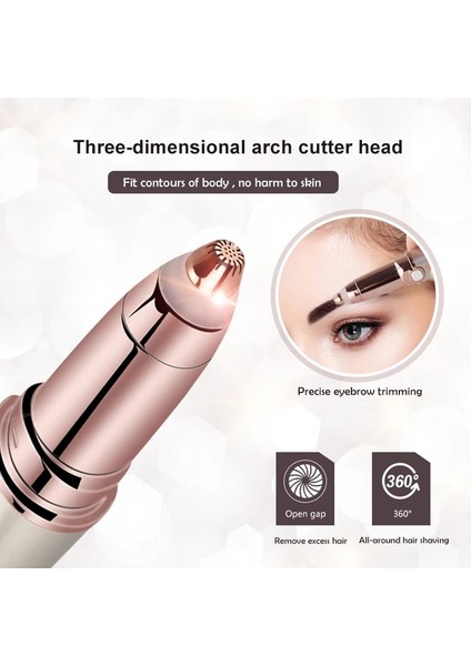 Beyaz 2 In 1 Kaş Düzeltici Yüz Saç Çıkarıcı Elektrikli Tıraş Makinesi Kasık Saç Bikini Tıraş Makinesi Yüz Şeftali Fuzz Dudaklar Için Ağrısız Epilatör (Yurt Dışından) indirimleri