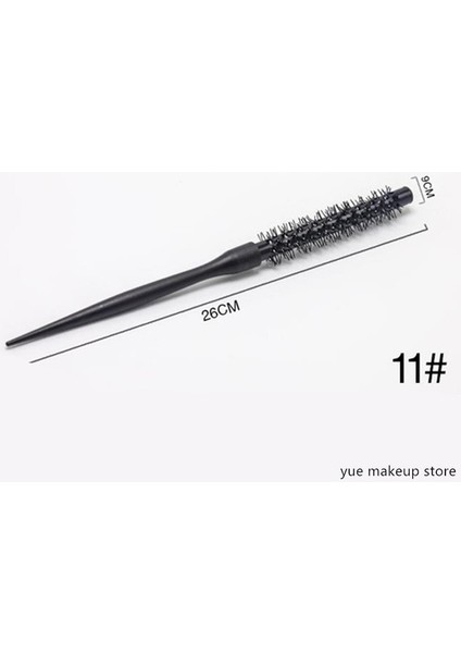 11 Taşınabilir Mini Siyah Kırmızı Yuvarlak Saç Tarak Kuaförlük Curling Saç Fırçaları Naylon Tarak Tüp Tarak Salon Şekillendirici Aracı 20 # (Yurt Dışından)