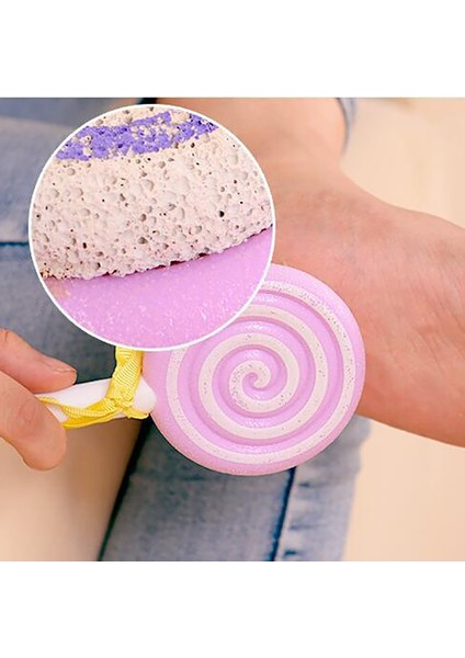 Mor 1 Adet Ayak Grindstone Taşlama Ayak Artefakt Peeling Oval Ponza Taşlama Topuk (Yurt Dışından) fırsatları