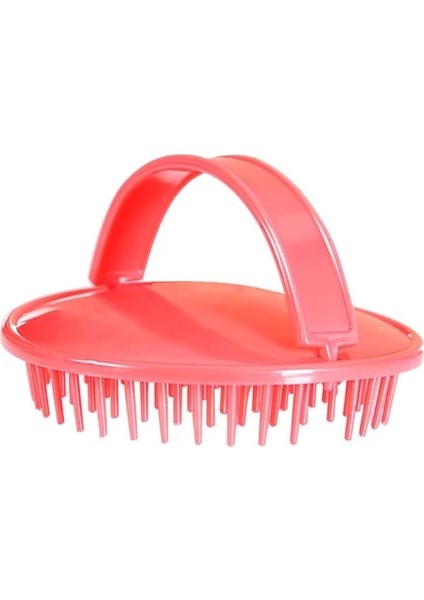 Kırmızı Kafa Masaj Fırçası Yumuşak Silikon Şampuan Fırçası Banyo Ürünleri Plastik Sıhhi Tarak Yıkama Saç Derisi Duş Vücut (Yurt Dışından)