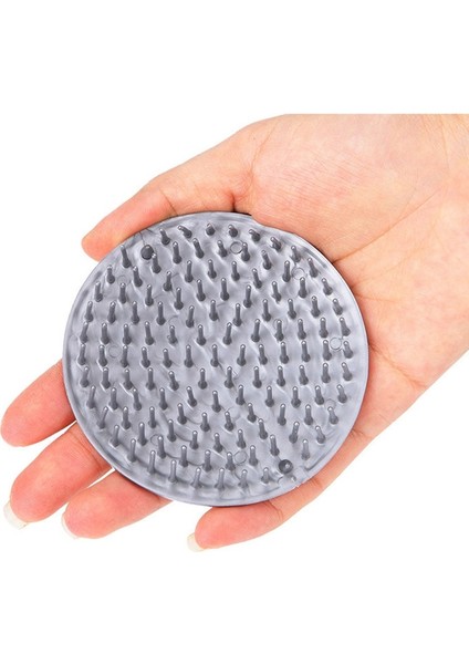 Kırmızı Kafa Masaj Fırçası Yumuşak Silikon Şampuan Fırçası Banyo Ürünleri Plastik Sıhhi Tarak Yıkama Saç Derisi Duş Vücut (Yurt Dışından)