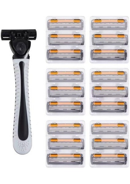 B-7 Adet Tıraş Makinesi Erkek Tıraş Bıçağı Tıraş Üç Katmanlı Tıraş Makinesi Yeniden Kullanılabilir Jilet Ithal Bıçak Erkekler Için Çok Aracı Kafa Değişimi Epilasyon Giyotin (Yurt Dışından)