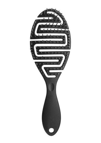 Siyah Saç Fırçaları Dolaşık Açıcı Fırça Saç Derisi Masaj Saç Tarak Dolaşık Açıcı Fırça Kıvırcık Saç Fırçası Dolaşık Açıcı Saç Fırçası Kadın Erkek Salon (Yurt Dışından)