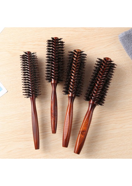 12MM 3 Boyutları Anti Statik Ahşap Domuzu Kıl Saç Yuvarlak Fırça Kuaför Şekillendirici Araçları Saç Kıvırcık Tarak Saç Fırçası Için Alay Fırçası (Yurt Dışından) fiyatları