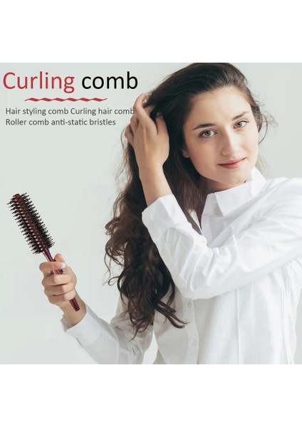 12MM 3 Boyutları Anti Statik Ahşap Domuzu Kıl Saç Yuvarlak Fırça Kuaför Şekillendirici Araçları Saç Kıvırcık Tarak Saç Fırçası Için Alay Fırçası (Yurt Dışından) fırsatları